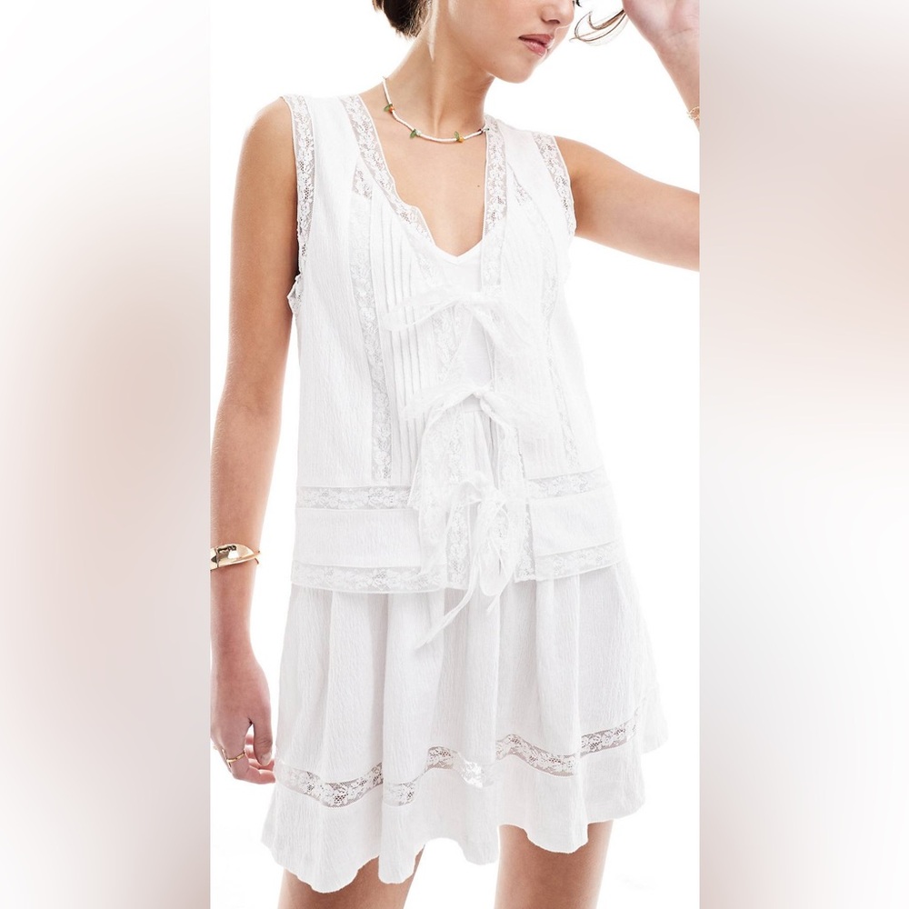 ASOS Design double layer mini dress